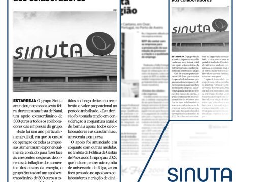 Grupo Sinuta Concede Apoio Extraordinário a Todos os Colaboradores | 19/12/2022